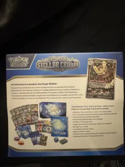 Pokemon Center ETB Stellar Crown Elite Trainer Box Sealed - Image 2
