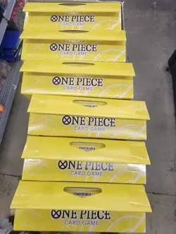 ONE PIECE ST29 BOX OF 6 STARTER DECKS ENGLISH - EGGHEAD ST 29 DECK ENG SEALED - Image 1