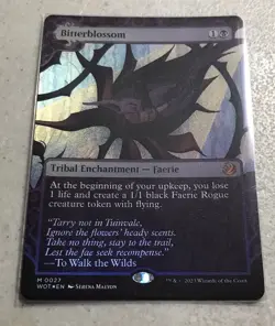 FOIL - MTG Bitterblossom 27 - Wilds of Eldraine: Enchanting Tales With Tokens - Image 1