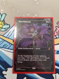 MTG Bitterblossom Wilds of Eldraine: Enchanting Tales. Confetti Foil - Image 1