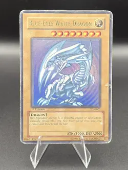 Blue-Eyes White Dragon 1st Edition SDK-001 - Yu-Gi-Oh! - Damaged Condition - Image 1
