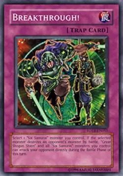 Yugioh! MP Breakthrough! - FOTB-EN051 - Common - 1st Edition Moderately Played, - Image 1