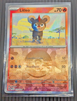 Pokemon Litleo (Poke Ball Pattern) (15/356) Prismatic Evolutions NM REVERSE HOLO - Image 1