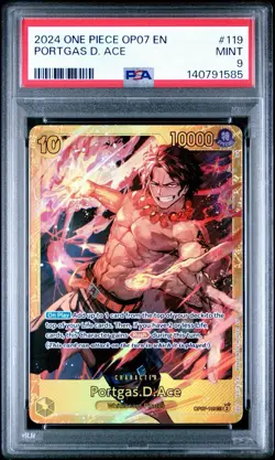 2024 ONE PIECE 500 YEARS IN THE FUTURE OP07-119 PORTGAS D. ACE PSA 9 - Image 1