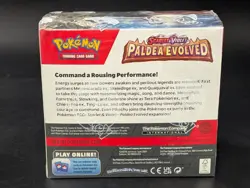 Lot (6) Pokemon SV05 Paldea Evolved Sealed Booster Boxes Eng W/ Acrylic Case - Image 4