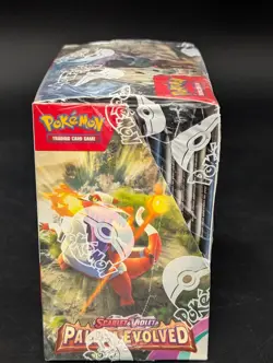 Lot (6) Pokemon SV05 Paldea Evolved Sealed Booster Boxes Eng W/ Acrylic Case - Image 5