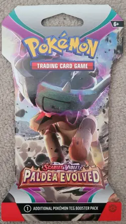 Pokemon TCG PALDEA EVOLVED Factory Sealed Sleeved Pack💥TOP RATED SELLER💥 - Image 1