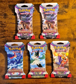 Pokemon Paldea Evolved Sleeved Booster Pack LOT of 5 Sealed Packs 171811_6 - Image 1