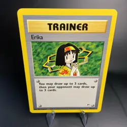Erika Gym Heroes 100/132 Unlimited Non-Holo Rare WOTC NM-LP Vintage Pokemon Card - Image 1