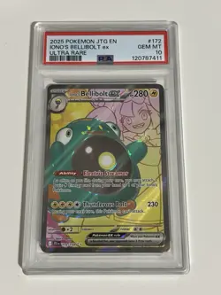 Iono's Bellibolt ex 172/159 Pokemon Sv09: Journey Together Gem Mint PSA 10 - Image 1