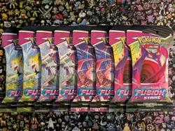 Pokemon TCG: Sword and Shield Fusion Strike x1 Sleeved Booster Pack Sealed - Image 1