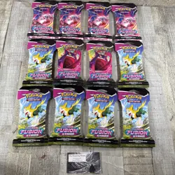 Pokemon Sword & Shield Fusion Strike Sleeved Booster Pack 12x Lot SEALED 820650809170 - Image 1