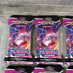 Pokemon Sword & Shield Fusion Strike Sleeved Booster Pack 12x Lot SEALED 820650809170 - Image 2