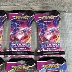 Pokemon Sword & Shield Fusion Strike Sleeved Booster Pack 12x Lot SEALED 820650809170 - Image 3