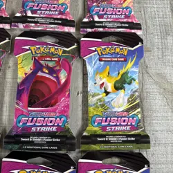 Pokemon Sword & Shield Fusion Strike Sleeved Booster Pack 12x Lot SEALED 820650809170 - Image 5
