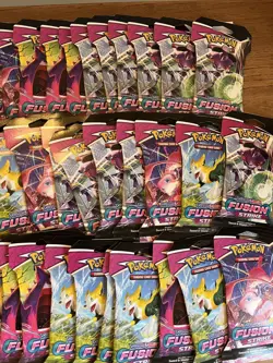 Pokemon TCG: Sword & Shield Fusion Strike Sleeved Booster Pack Sealed (54 Packs) - Image 2
