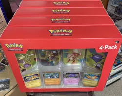 4x Pokemon 4 Pack Mini Tins +4 Promo Cards Bundle 151 SAMS CLUB EXCLUSIVE Sealed - Image 1