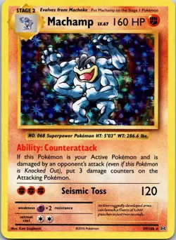 Machamp - 59/108 - Pokemon Evolutions XY Holo Rare Card NM - Image 1