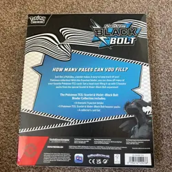 Pokemon TCG: Scarlet & Violet 10.5 black bolt Binder Collection Box NEW/SEALED - Image 2