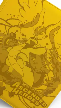Ascended Heroes - Pokemon- Laser Engraved binder - Yellow XL - Image 1