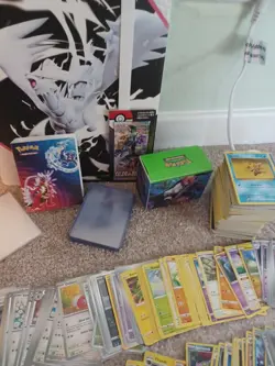 Pokemon TCG Mega Lot, Cards (100s), Binder, Tin Deck Box, Sleeves - Image 5