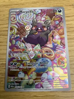 Morpeko 206/182 Illustration Rare Paradox Rift Pokemon Card - Image 1