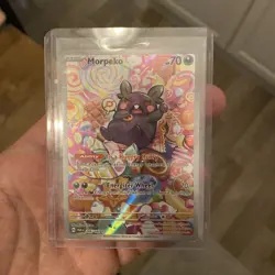 Pokemon Card Morpeko 206/182 Paradox Rift Illustration Rare Near Mint - Image 1