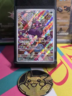 Morpeko 206/182 SV04: Paradox Rift Illustration Rare Pokemon Card NM - Image 1