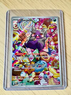 Morpeko 206/182 Paradox Rift Illustration Rare Pokemon Card NM - Image 1