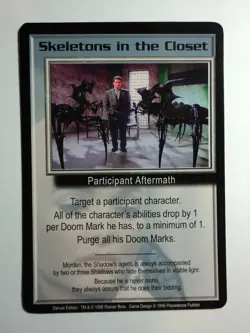 1998 BABYLON 5 CCG - DELUXE EDITION - RARE CARD - SKELETONS IN THE CLOSET - Image 1