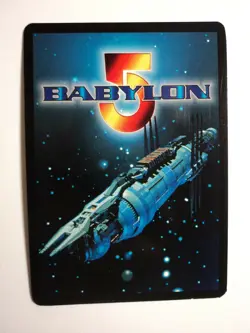 1998 BABYLON 5 CCG - THE GREAT WAR - RARE CARD - SHERIDAN REBORN - Image 2
