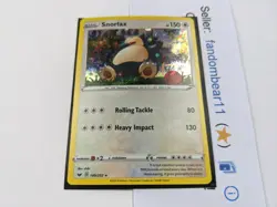 Snorlax COSMOS HOLO RARE PROMO card 140/202 SWSH Base Set 2020 Pokemon TCG - Image 2