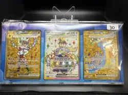 Terapagos UPC 3 Card Promo Set Display Cinderace Lapras Pokemon SVP 163 164 165 - Image 1