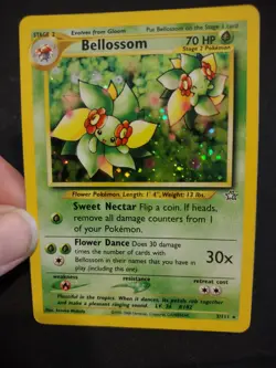 Pokemon TCG Bellossom Neo Genesis Holo Unlimited Rare Card 3/111 - Image 1