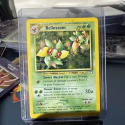 Pokemon TCG Bellossom Neo Genesis Holo Unlimited Rare Card 3/111 LP Condition - Image 1
