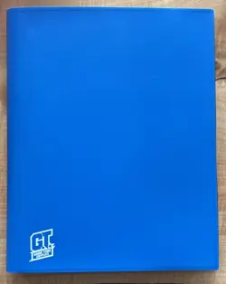 Game Time Supplies Side Loading (20) Page 9-Pocket 360 Card Binder Blue - Image 1