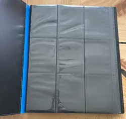 Game Time Supplies Side Loading (20) Page 9-Pocket 360 Card Binder Blue - Image 3