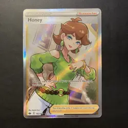 Pokemon TCG Chilling Reign Full Art Holo Ultra Rare Honey, Card 192/198 - Image 1