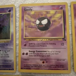 Set Of 7 Gastly Pokemon Cards, 2 1st Edition, 2 Fossil, 3 Base Set, NM - Image 4