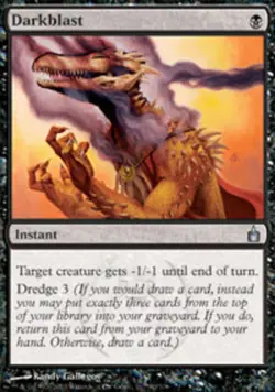 MTG magic cards 1x Darkblast Ravnica Light Play, English - Image 1