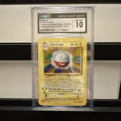 Pokemon TCG Electrode Trading Card 011/034 Classic Holo CGC 10 Gem Mint 2023 - Image 1