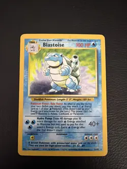 Blastoise Holo Rare Card 002/102 Base Set Pokemon MP - Image 1