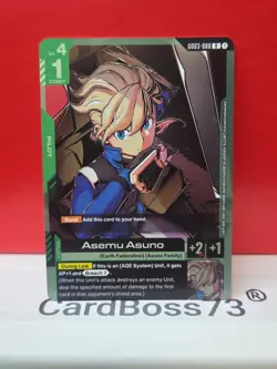 Asemu Asuno Gundam Card Game Steel Requiem GD03-088 R - Image 3