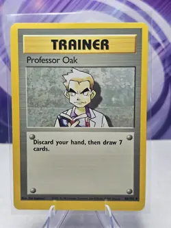 PROFESSOR OAK 88/102 Base Set Pokemon Card LP - Image 1