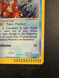 Crawdaunt 3/97 EX Dragon 2003 Rare Holo e-Series Pokemon Card TCG - Image 5