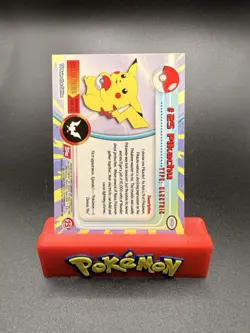 Topps Pokemon Card #25 Pikachu Blue Logo NM - Image 2