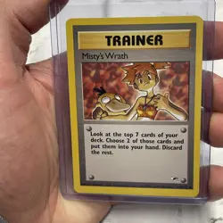Vintage Pokemon TCG Gym Heroes Misty's Wrath Trainer Card 114/132 NM Near Mint - Image 1