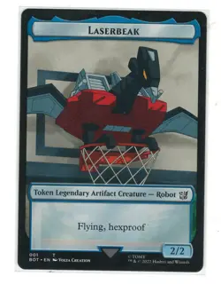 MTG Laserbeak Token Universe Beyond Transformers Brother War Magic Gathering TCG - Image 1