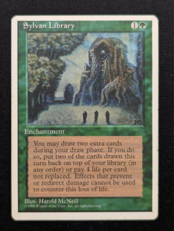 Sylvan Library - 4th Edition - LP - MTG - Magic the Gathering - Green - Enchant - Image 1