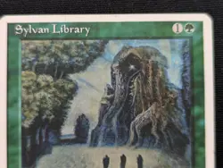 Sylvan Library - 4th Edition - LP - MTG - Magic the Gathering - Green - Enchant - Image 3